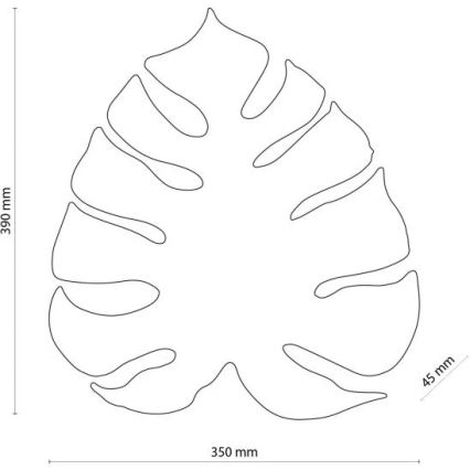 Applique murale MONSTERA 3xG9/6W/230V noire