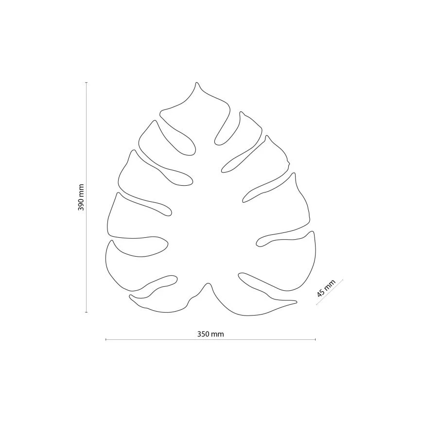 Applique murale MONSTERA 3xG9/6W/230V noire