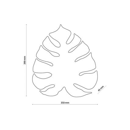 Applique murale MONSTERA 3xG9/8W/230V dorée