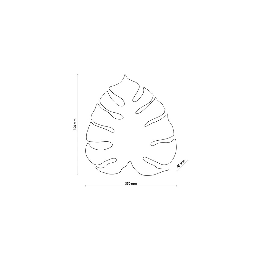 Applique murale MONSTERA 3xG9/8W/230V dorée
