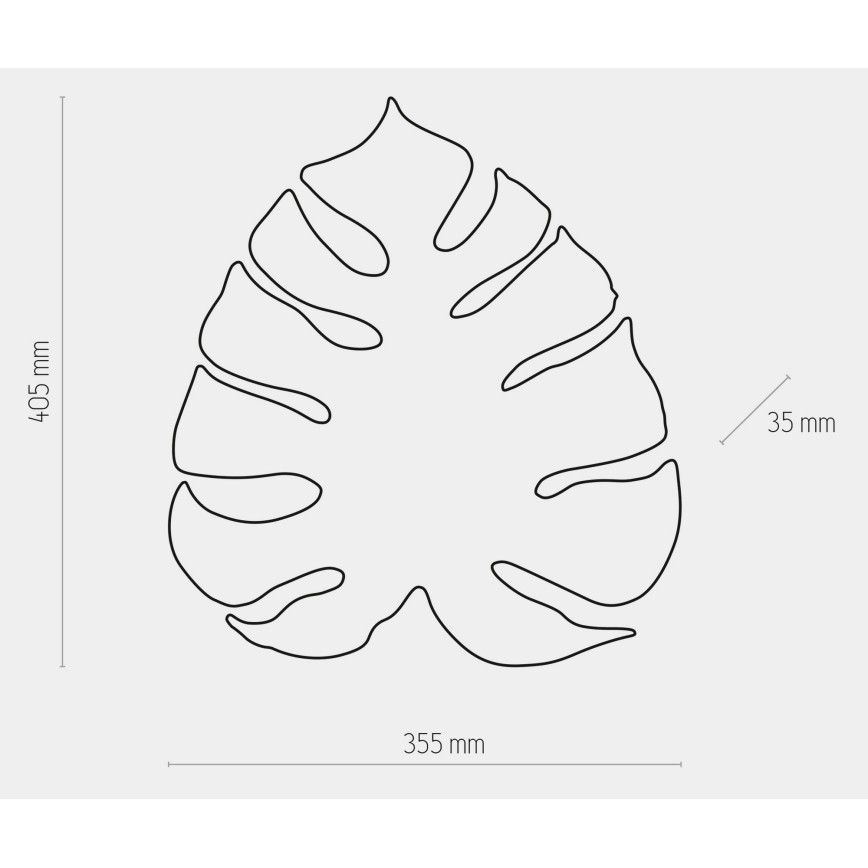 Applique murale MONSTERA LED/12W/230V noire