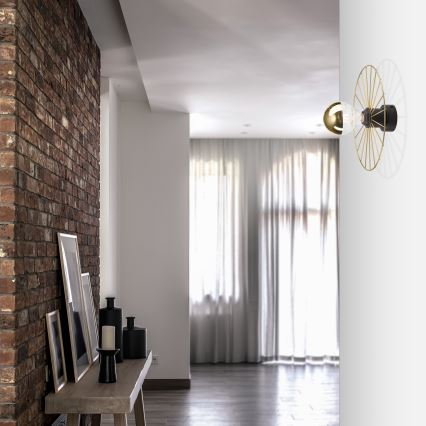 Applique murale MONTANA 1xE27/15W/230V d. 30 cm doré