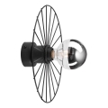 Applique murale MONTANA 1xE27/15W/230V d. 30 cm noir