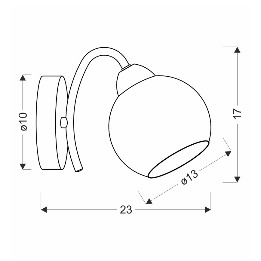 Applique murale NESTOR 1xE27/40W/230V laiton