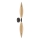 Applique murale NORDIC 2xG9/5W/230V noir/beige fumé