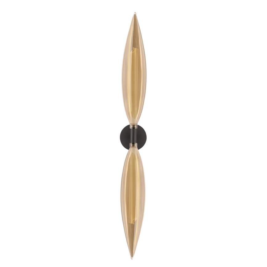 Applique murale NORDIC 2xG9/5W/230V noir/beige fumé