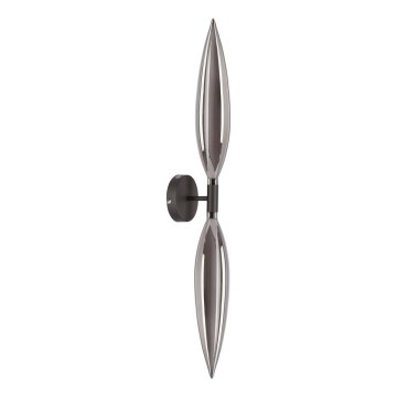 Applique murale NORDIC 2xG9/5W/230V noir/gris fumé