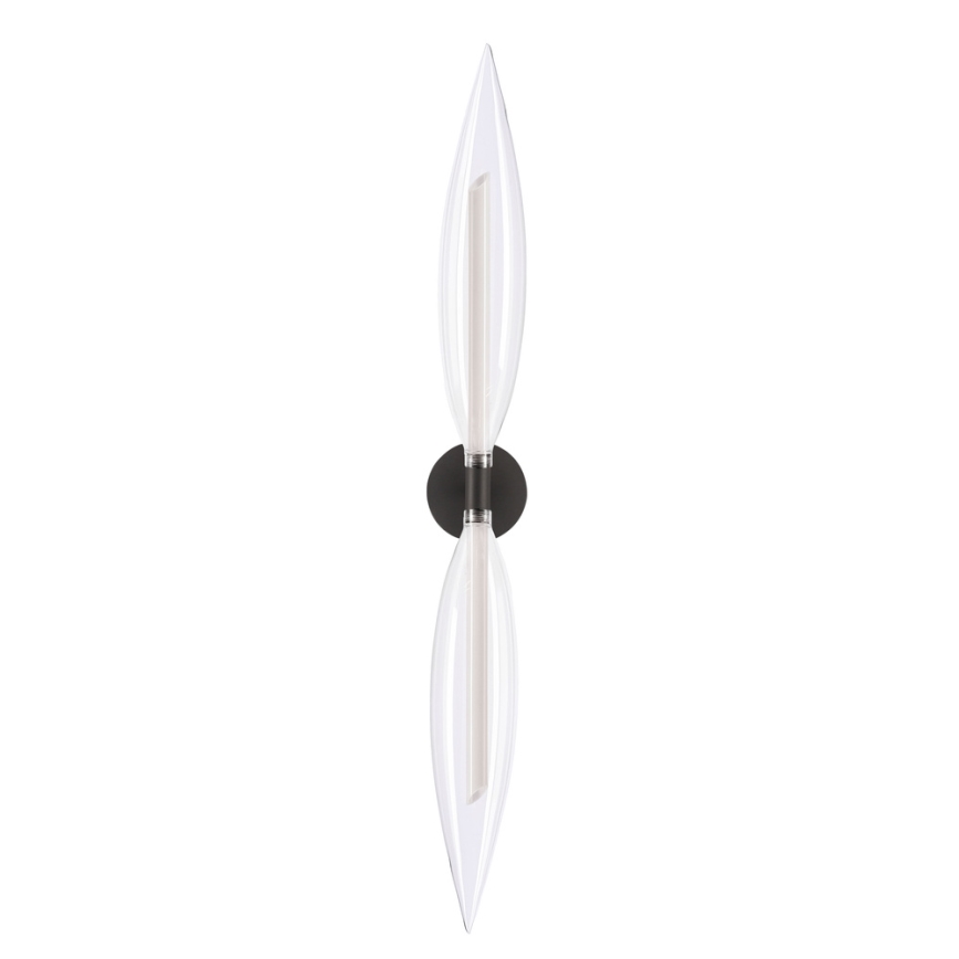 Applique murale NORDIC 2xG9/5W/230V noir/transparent