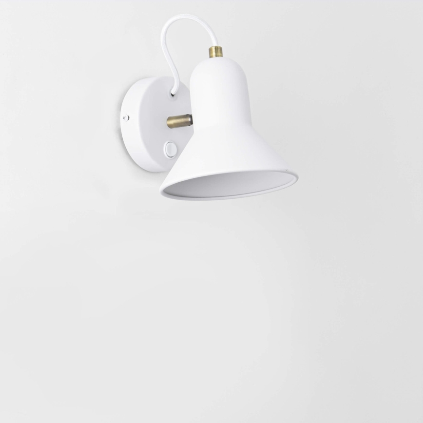 Applique murale orientable ASTAMA 1xE27/40W/230V blanche/laiton
