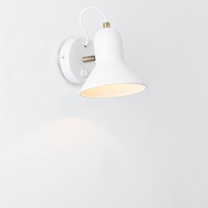 Applique murale orientable ASTAMA 1xE27/40W/230V blanche/laiton