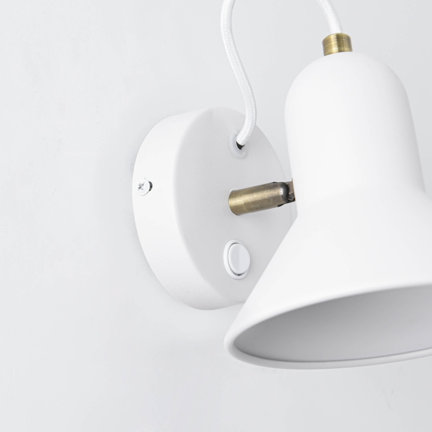 Applique murale orientable ASTAMA 1xE27/40W/230V blanche/laiton