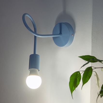 Applique murale OXFORD 1xE27/15W/230V bleue