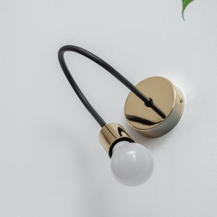 Applique murale OXFORD 1xE27/15W/230V dorée/noire