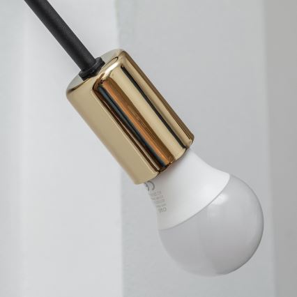 Applique murale OXFORD 1xE27/15W/230V dorée/noire