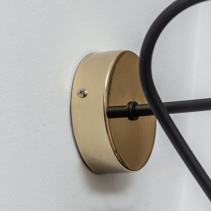 Applique murale OXFORD 1xE27/15W/230V dorée/noire