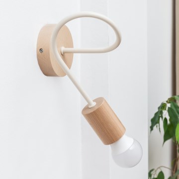 Applique murale OXFORD 1xE27/15W/230V pin/crème