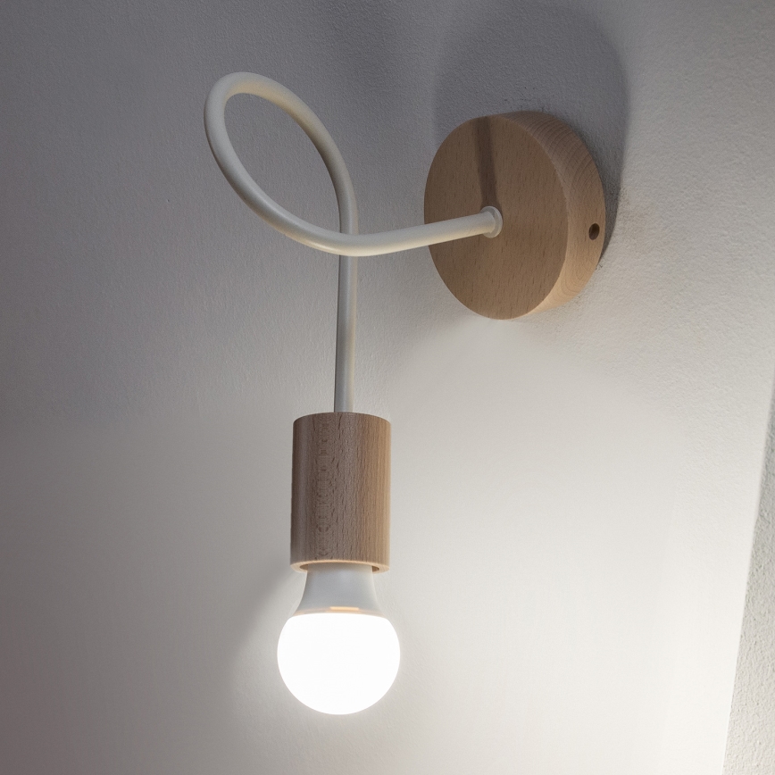 Applique murale OXFORD 1xE27/15W/230V pin/crème