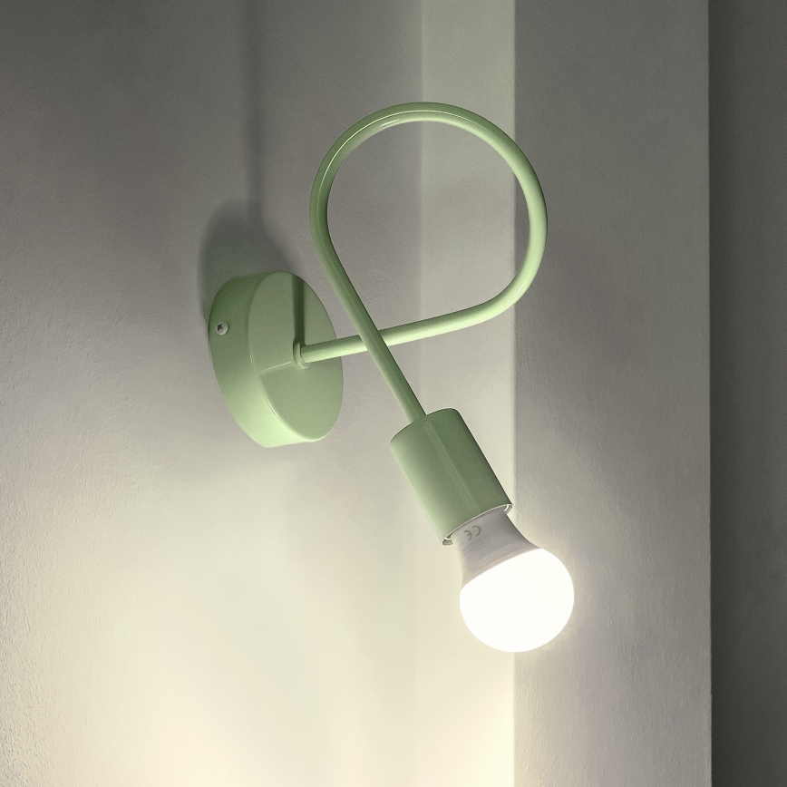 Applique murale OXFORD 1xE27/15W/230V verte