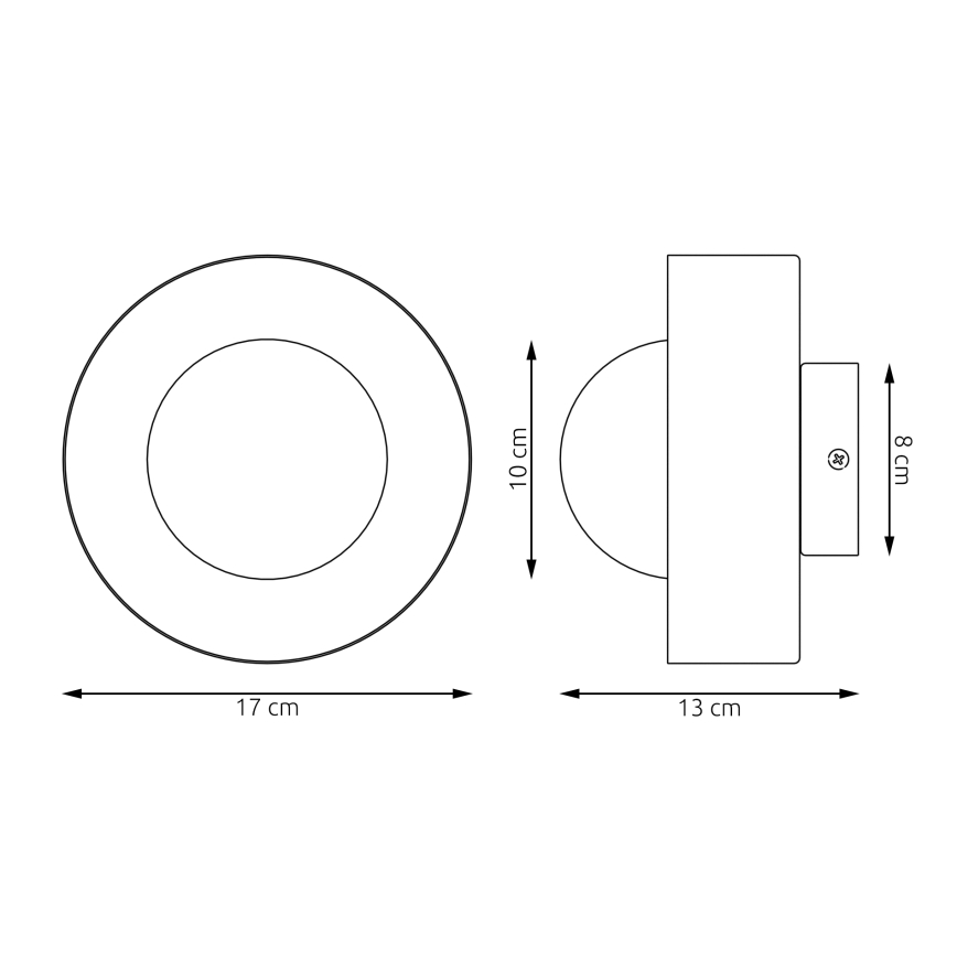 Applique murale OZZY 1xG9/8W/230V beige