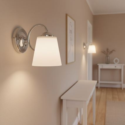 Applique murale PAFOS 1xE27/15W/230V chrome brillant