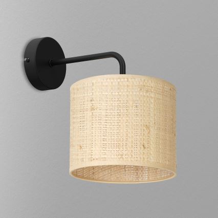 Applique murale RATTAN 1xE27/60W/230V rotin