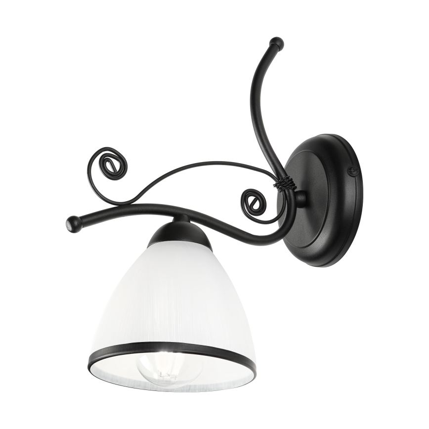 Applique murale RETRO 1xE27/60W/230V noire/blanche