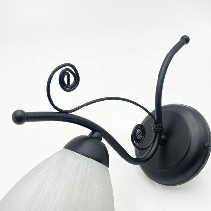 Applique murale RETRO 1xE27/60W/230V noire/blanche