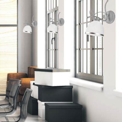Applique murale RETRO II 1xE27/60W/230V argent