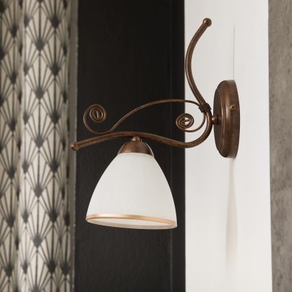 Applique murale RETRO II 1xE27/60W/230V bronze patiné