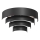 Applique murale RINGS 2xE27/15W/230V noir