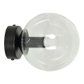 Applique murale ROSSI 1xE14/10W/230V noir/transparent