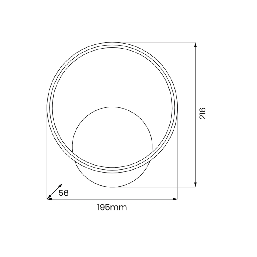 Applique murale ROTONDA LED/7W/230V doré