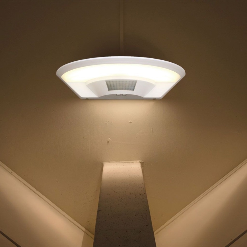 Applique murale salle de bain avec détecteur SAMSUNG CHIP LED/10W/230V 4000K IP54 blanc