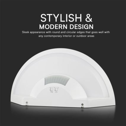 Applique murale salle de bain avec détecteur SAMSUNG CHIP LED/10W/230V 4000K IP54 blanc