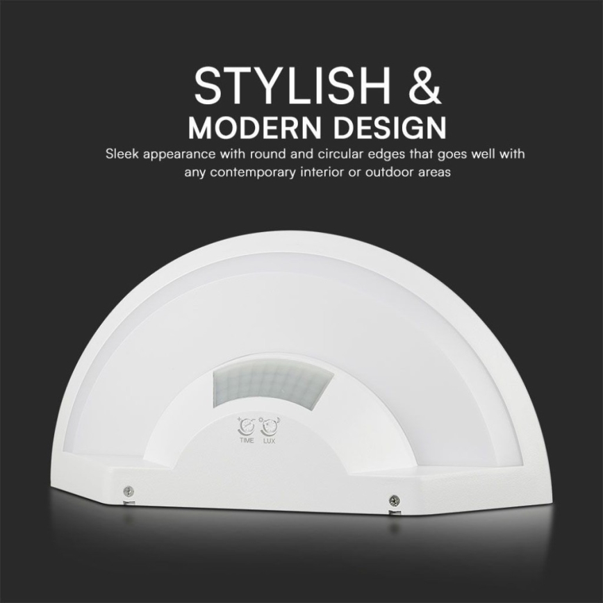 Applique murale salle de bain avec détecteur SAMSUNG CHIP LED/10W/230V 4000K IP54 blanc