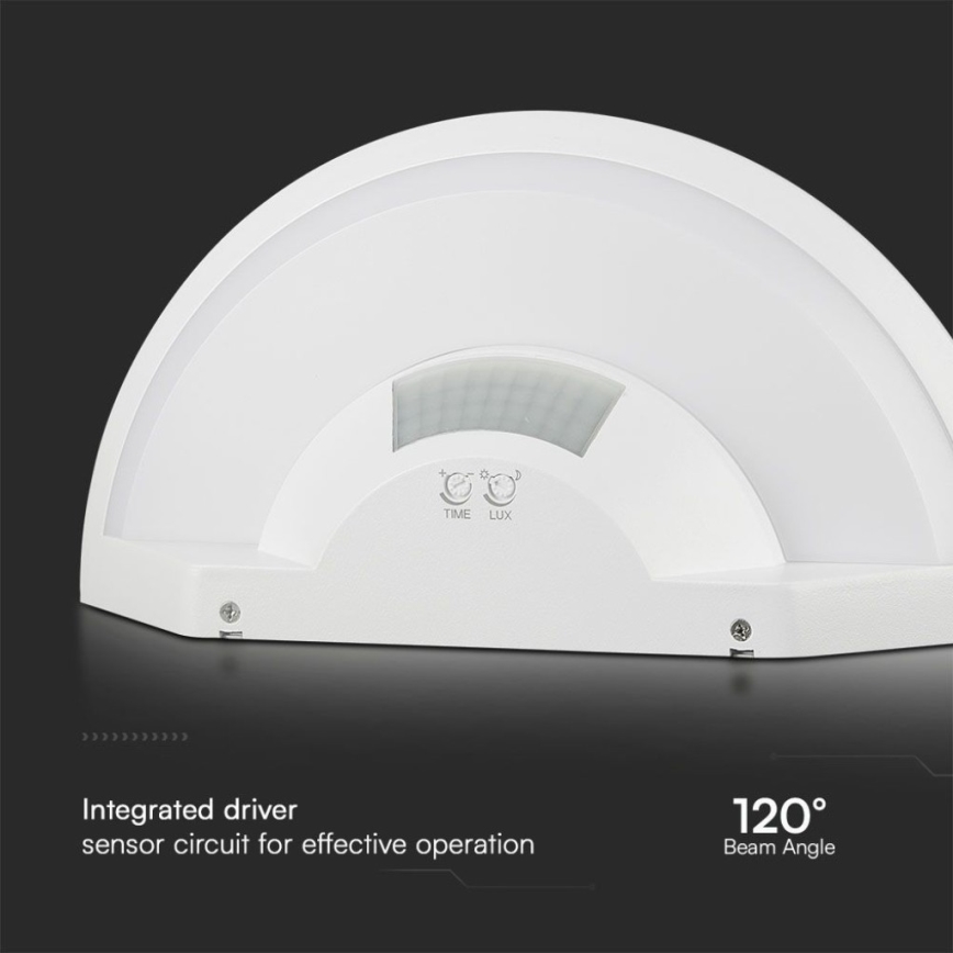 Applique murale salle de bain avec détecteur SAMSUNG CHIP LED/10W/230V 4000K IP54 blanc