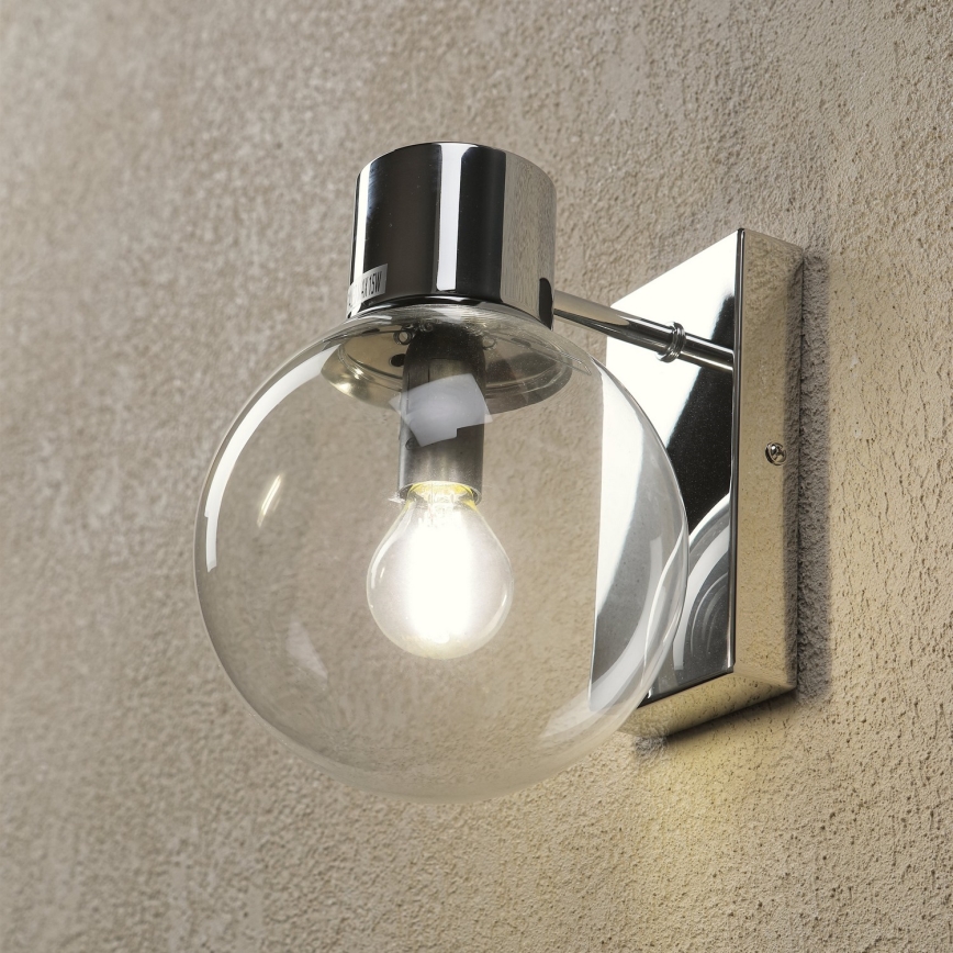 Applique murale SFERIO 1xE14/5W/230V chrome brillant/transparent