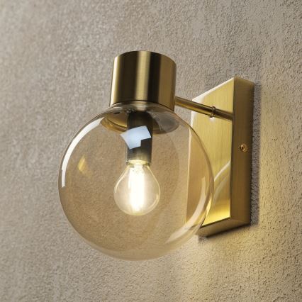 Applique murale SFERIO 1xE14/5W/230V laiton/beige fumé