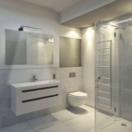 Applique murale SHINE LED pour salle de bains, 11 W, 230 V, 42 cm, IP44, noire