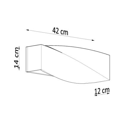 Applique murale SIGMA 1xE27/60W/230V blanc