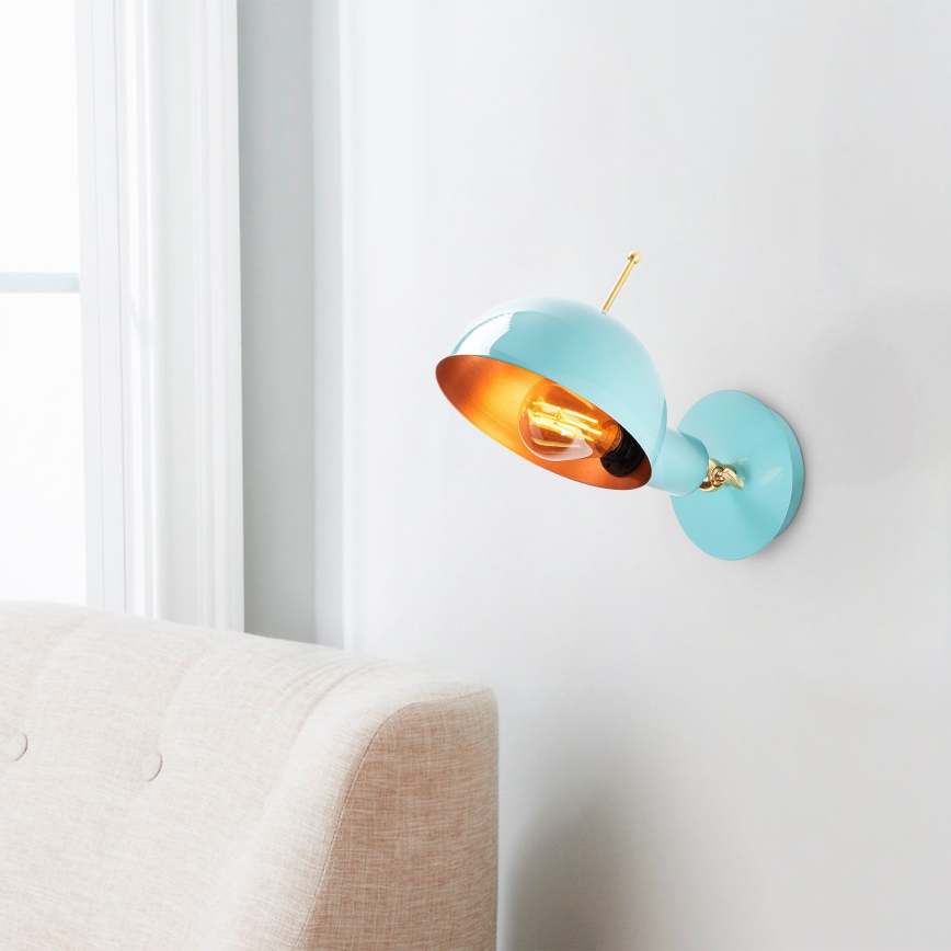 Applique murale SIVANI 1xE27/40W/230V bleu