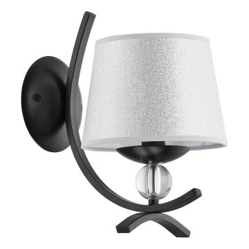 Applique murale SMITH 1xE14/10W/230V noir/argent