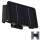 Applique murale solaire 4xLED/1,5W/3,7V 1500 mAh IP54 noir