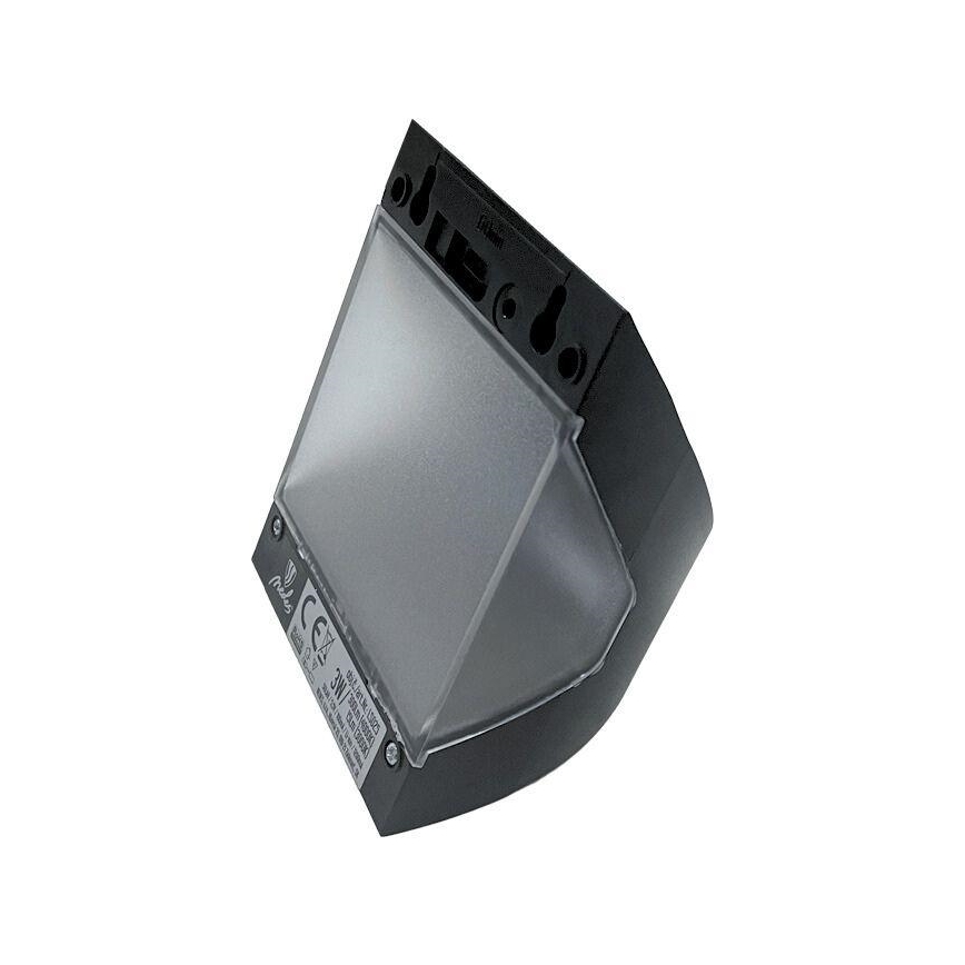 Applique murale solaire LED avec capteur — LED 3 W / 3,7 V / 3000/4000 K / 1200 mAh / IP54, noire