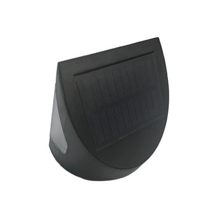 Applique murale solaire LED avec capteur — LED 3 W / 3,7 V / 3000/4000 K / 1200 mAh / IP54, noire