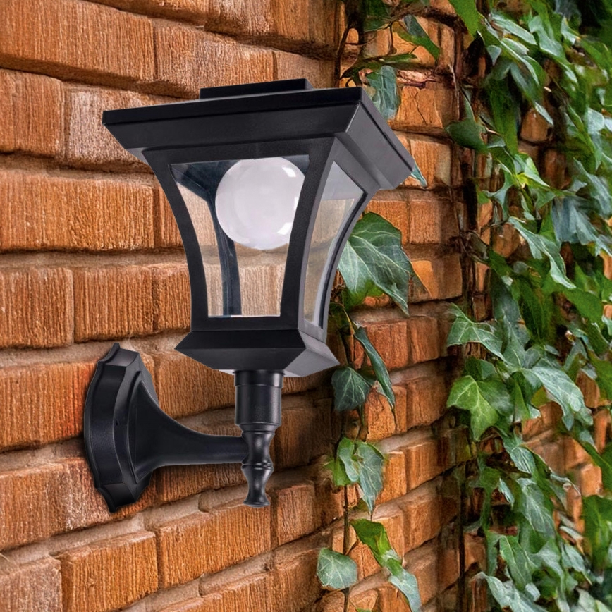 Applique murale solaire à LED TIRANA LED/1,2V 1800 mAh IP44 noire
