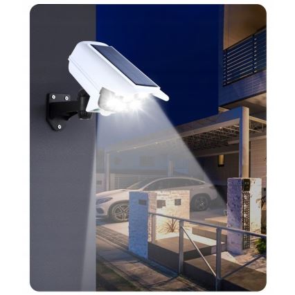Caméra de sécurité factice avec détecteur KAMERA LED/1W/3,7V 1200 mAh IP44 + Télécommande