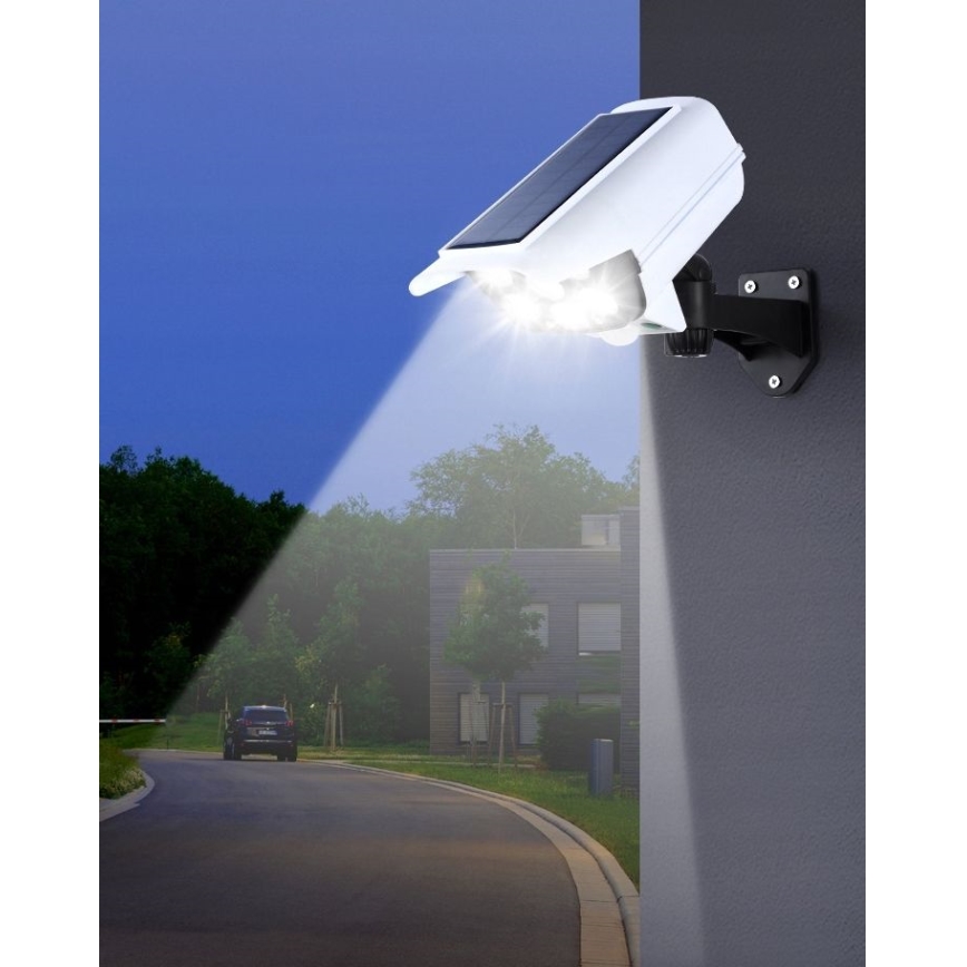 Caméra de sécurité factice avec détecteur KAMERA LED/1W/3,7V 1200 mAh IP44 + Télécommande