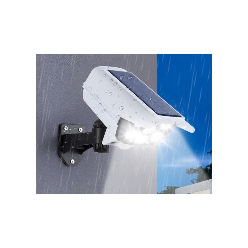 Caméra de sécurité factice avec détecteur KAMERA LED/1W/3,7V 1200 mAh IP44 + Télécommande