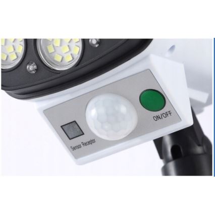 Caméra de sécurité factice avec détecteur KAMERA LED/1W/3,7V 1200 mAh IP44 + Télécommande
